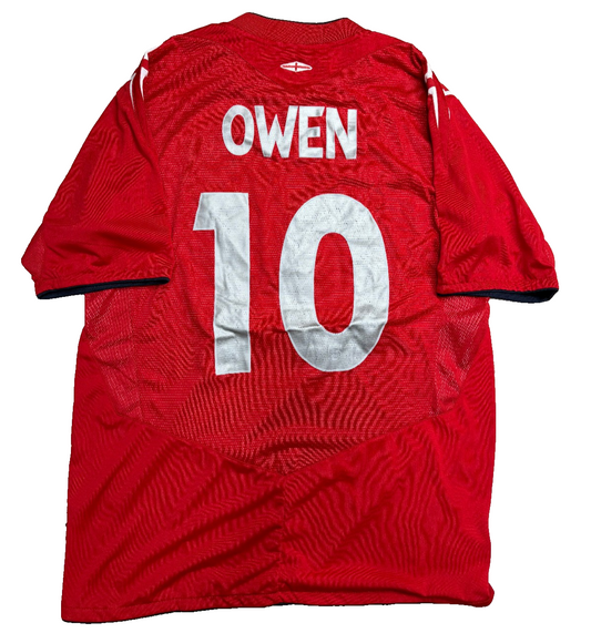 maglia calcio vintage shirt England OWEN Umbro 2004 2006 UMBRO M