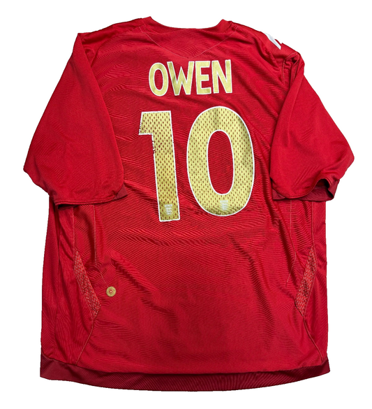 maglia calcio vintage shirt England OWEN Umbro World Cup 2006 UMBRO XL