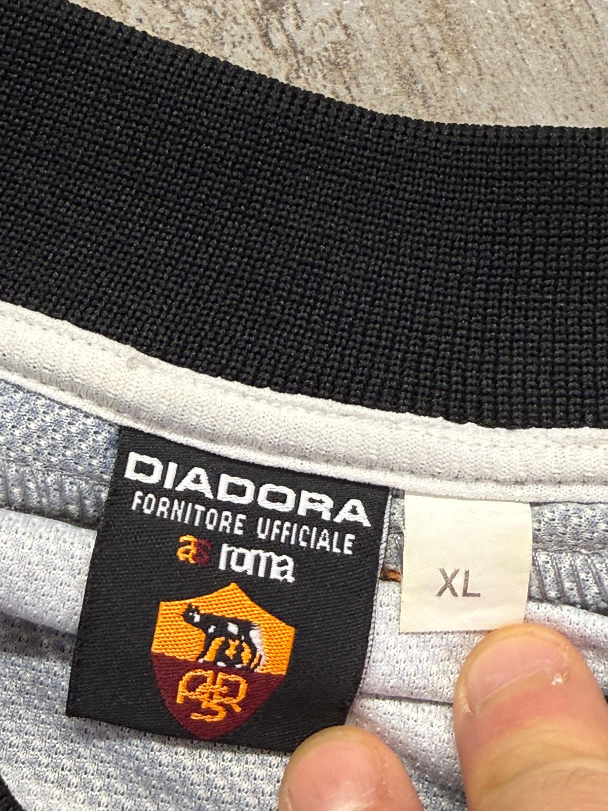 Maglia As roma shirt Jersey training Diadora Ina Assitalia 1997 1998 XL TOTTI