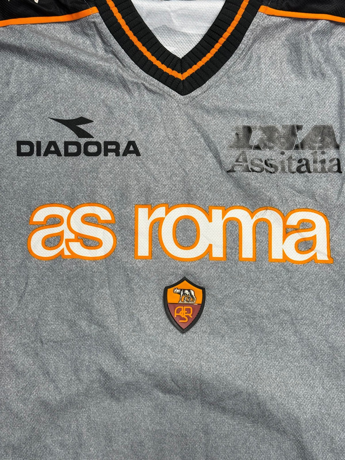 Maglia As roma shirt Jersey training Diadora Ina Assitalia 1997 1998 XL TOTTI