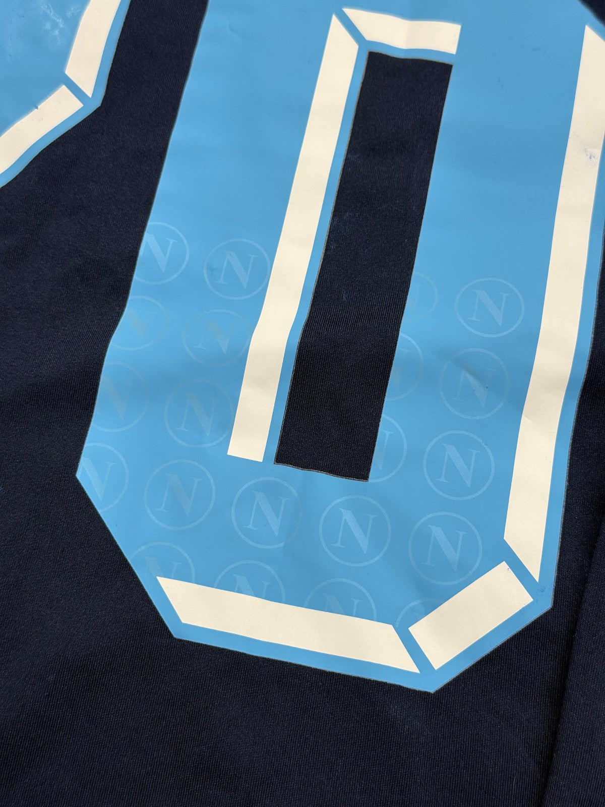 maglia calcio vintage Napoli DZEMAILI worn 2012 2013 shirt Jersey Macron L Lete