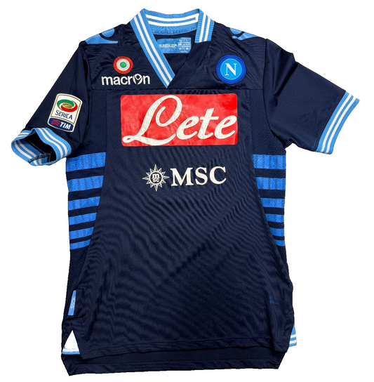 maglia calcio vintage Napoli Cavani home 2012 2013 shirt Jersey Macron L Lete