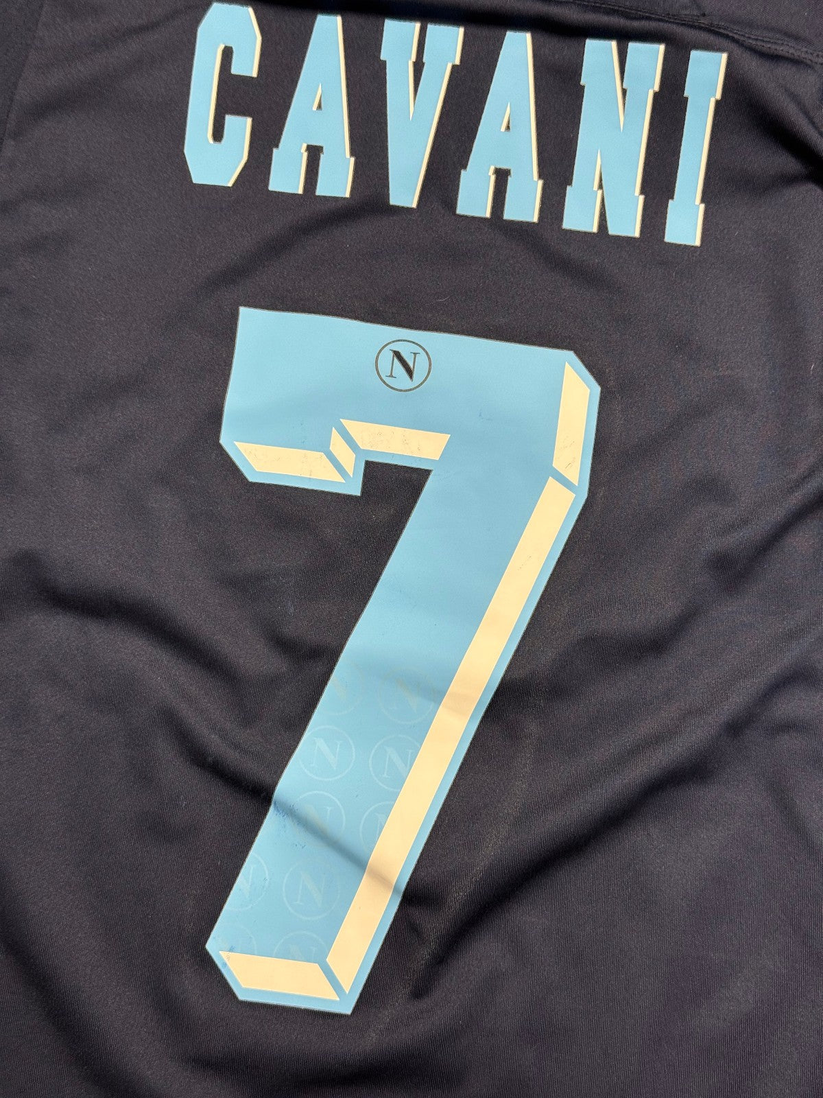 maglia calcio vintage Napoli Cavani home 2012 2013 shirt Jersey Macron L Lete