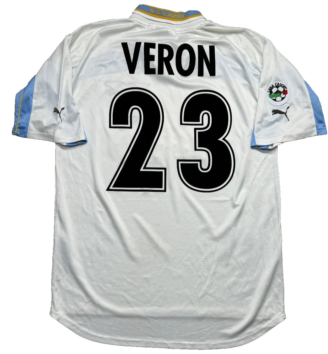 maglia calcio vintage SS Lazio 100 years Puma Siemens 2000 2001 VERON XL