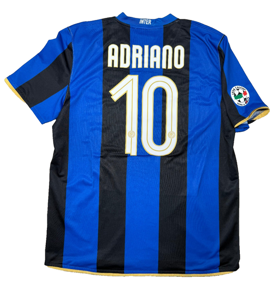 Maglia calcio vintage Inter Adriano Pirelli Nike 2008 2009 Serie A shirt jersey