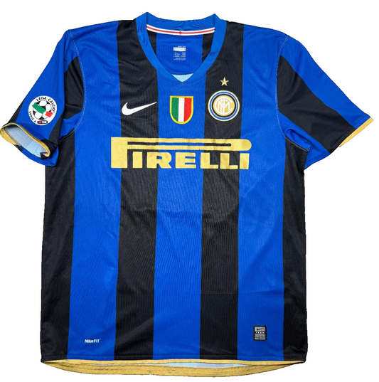 Maglia calcio vintage Inter Adriano Pirelli Nike 2008 2009 Serie A shirt jersey