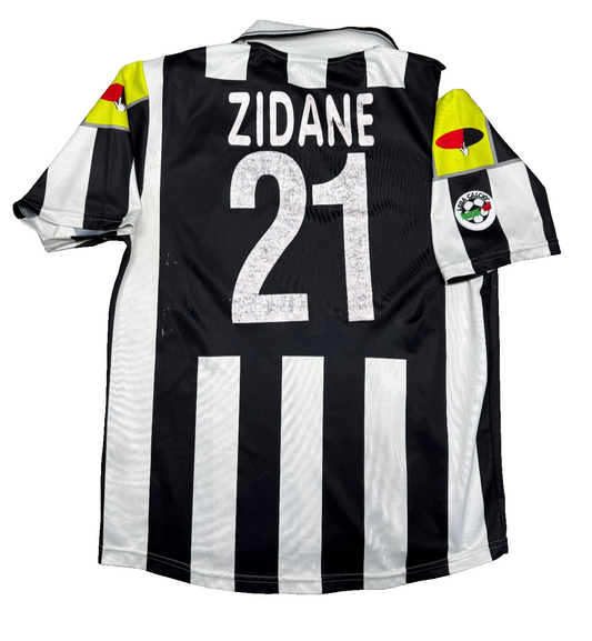 maglia juventus vintage ZIDANE Lotto 2000 2001 L Ciao WEB Tele+ jersey home