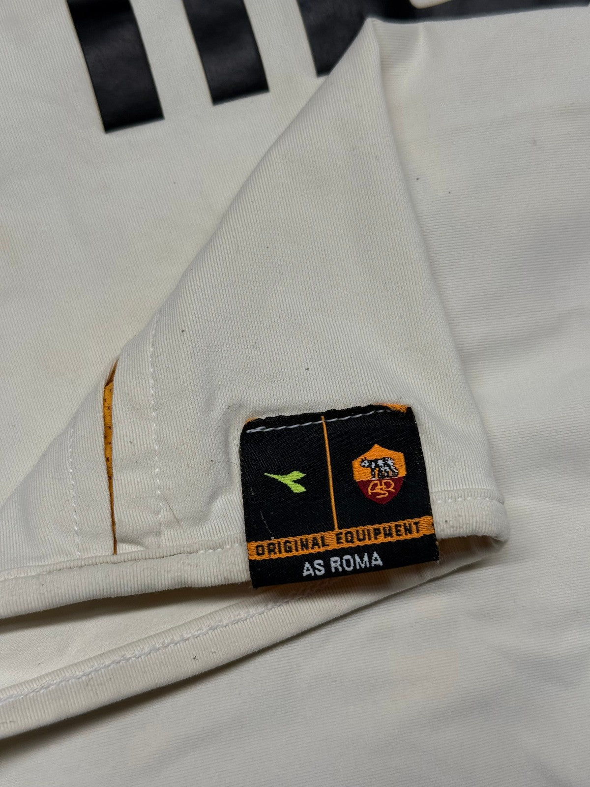 maglia calcio vintage AS Roma De Rossi #4 Mazda Diadora 2004 2005 M Serie A