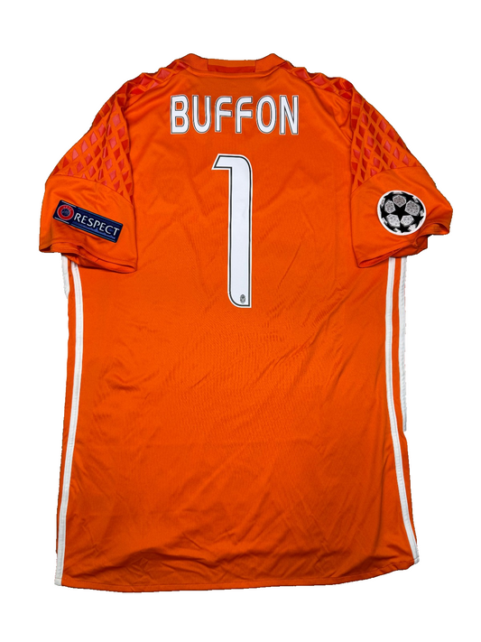 maglia calcio vintage Juventus BUFFON Serie A 2016 2017 CHAMPIONS LEAGUE L