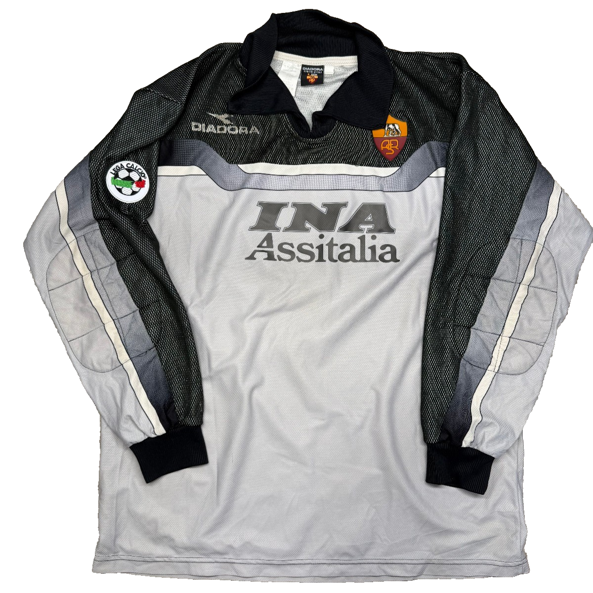 maglia calcio vintage AS Roma KONSEL Ina Assitalia Diadora 1998 1999 XL Serie A