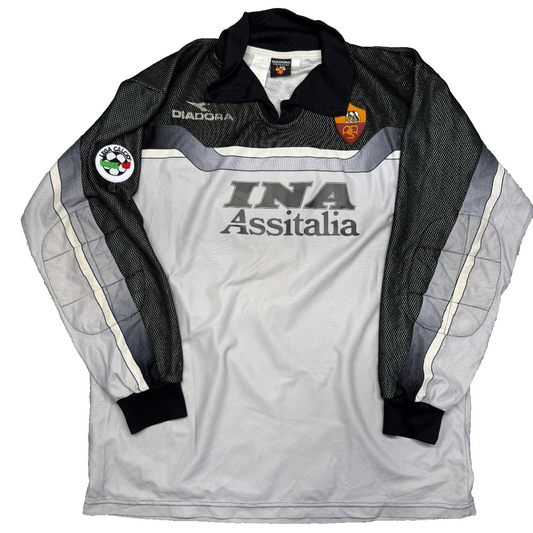 maglia calcio vintage AS Roma KONSEL Ina Assitalia Diadora 1998 1999 XL Serie A