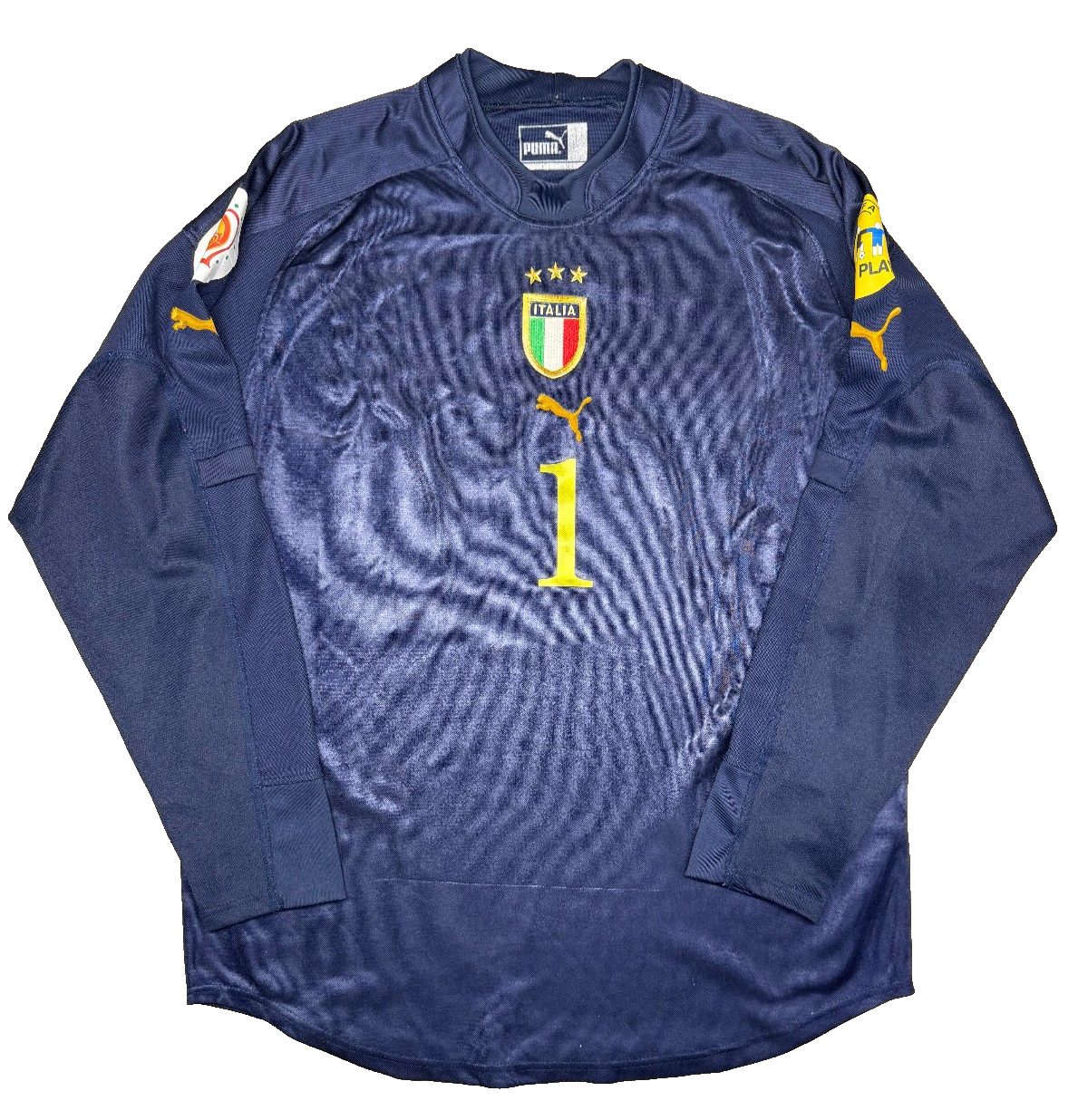 maglia calcio italia BUFFON Euro 2004 Portugal Jersey home L Puma shirt vintage