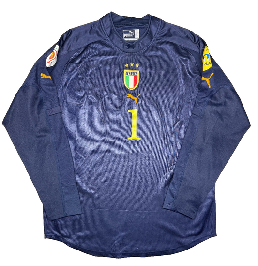 maglia calcio italia BUFFON Euro 2004 Portugal Jersey home L Puma shirt vintage