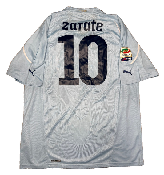 maglia calcio Lazio vintage 2010 2011 Puma Zarate Serie A XL home