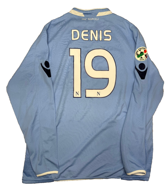 maglia calcio vintage Napoli DENIS 2009 2010 shirt Jersey Macron XXL Lete