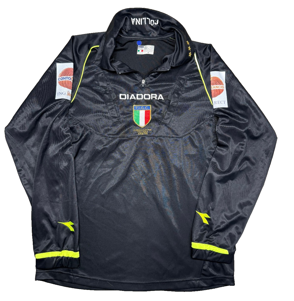 maglia arbitro figc Collina diadora 2004 2005 ultima stagione M