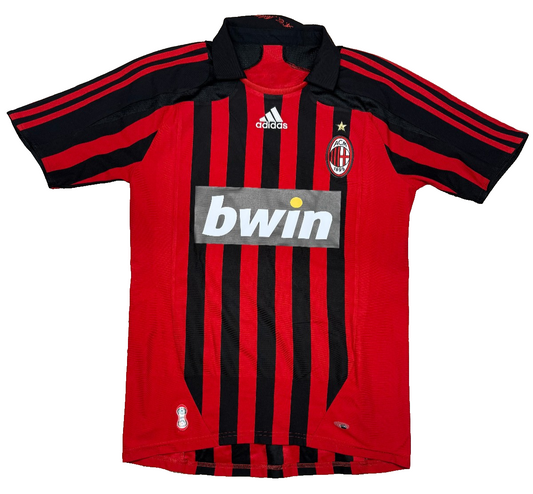 maglia calcio vintage AC Milan Ronaldo 2007 2008 Bwin Adidas Climacool