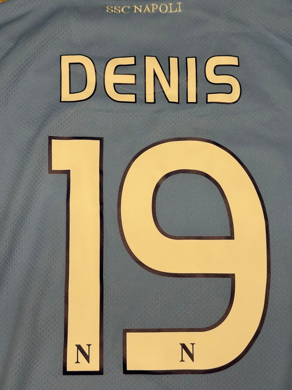 maglia calcio vintage Napoli DENIS 2009 2010 shirt Jersey Macron XXL Lete