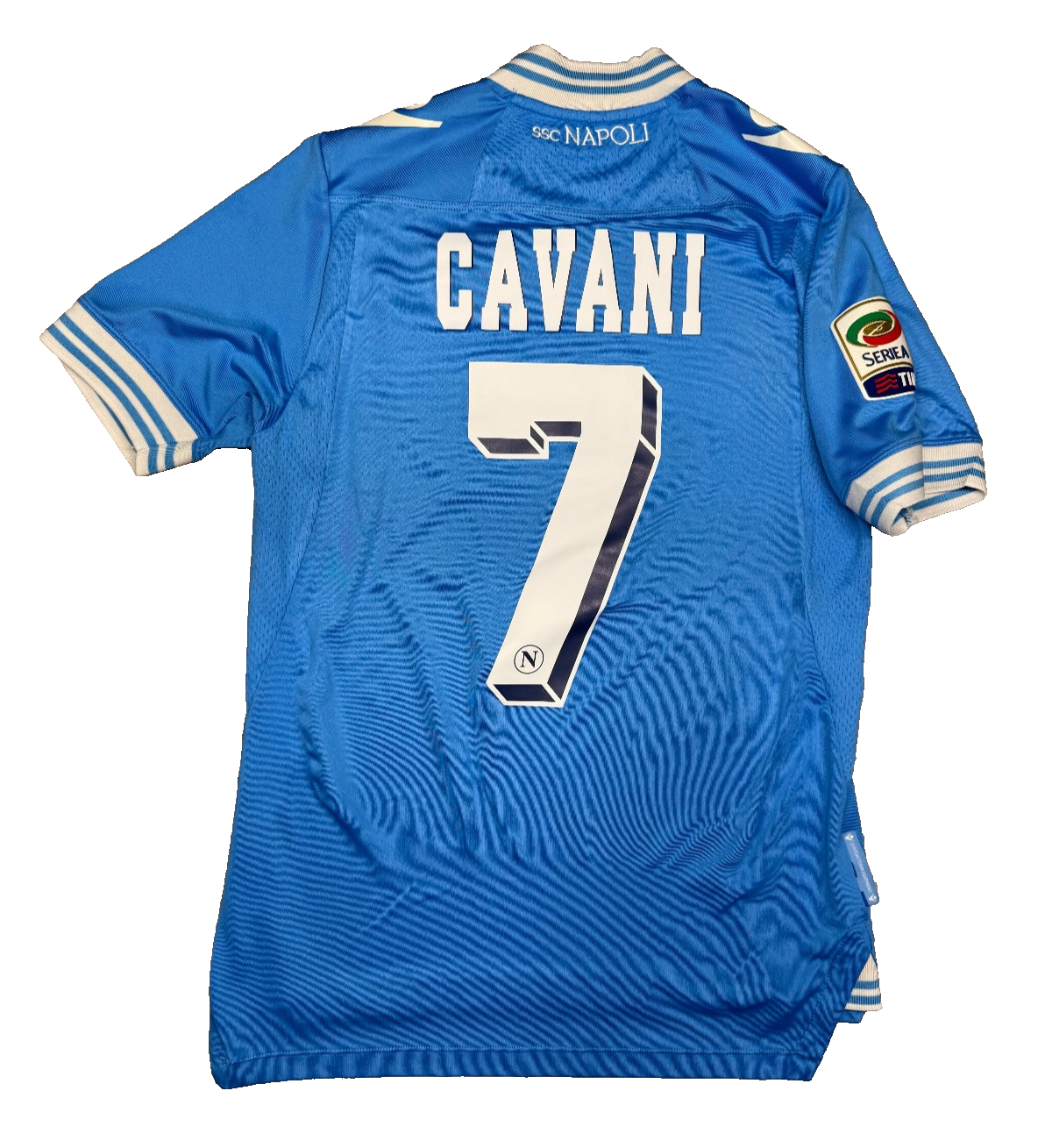 maglia calcio vintage Napoli Cavani home 2012 2013 shirt Jersey Macron M Lete