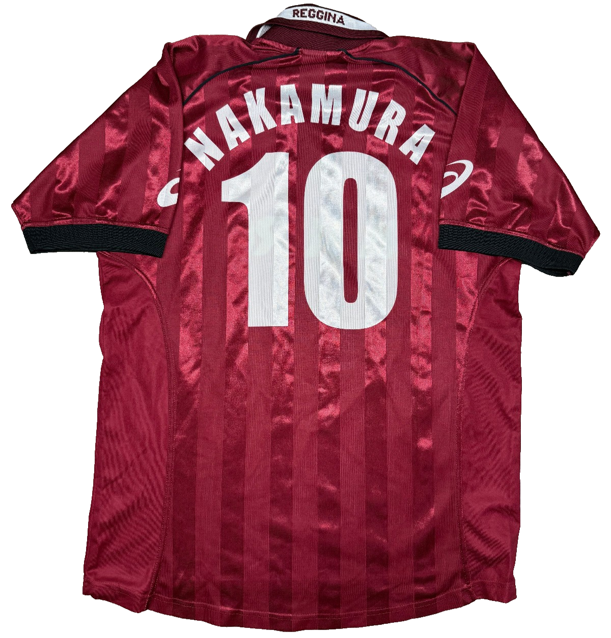 Maglia calcio vintage Reggina Asics 2002 2003 NAKAMURA 10 home XL Caffè Mauro