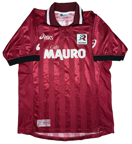 Maglia calcio vintage Reggina Asics 2002 2003 NAKAMURA 10 home XL Caffè Mauro