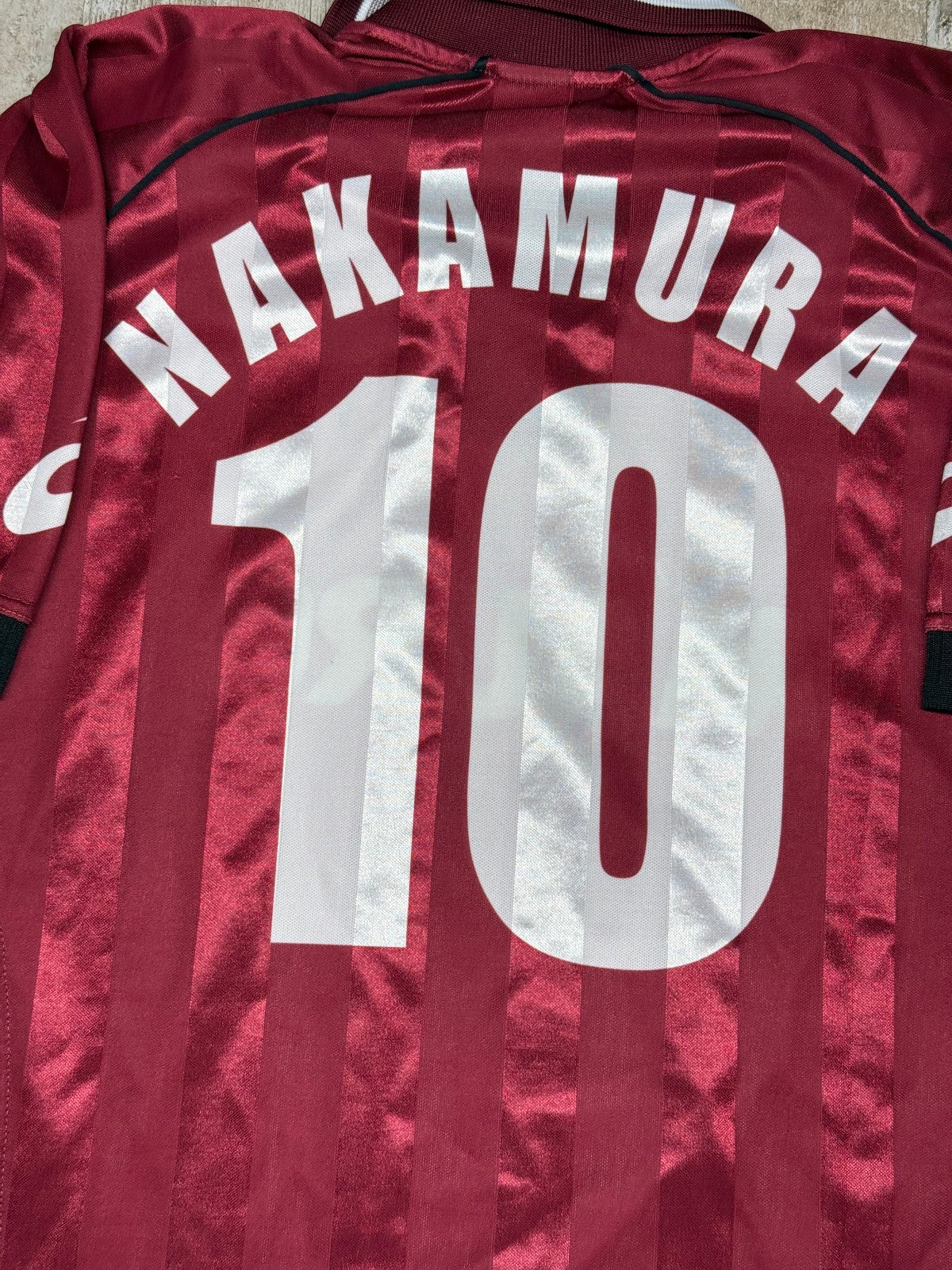 Maglia calcio vintage Reggina Asics 2002 2003 NAKAMURA 10 home XL Caffè Mauro