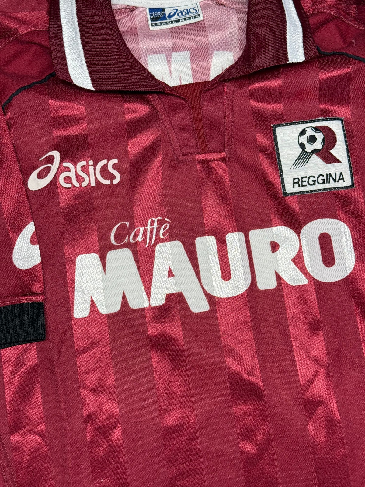 Maglia calcio vintage Reggina Asics 2002 2003 NAKAMURA 10 home XL Caffè Mauro