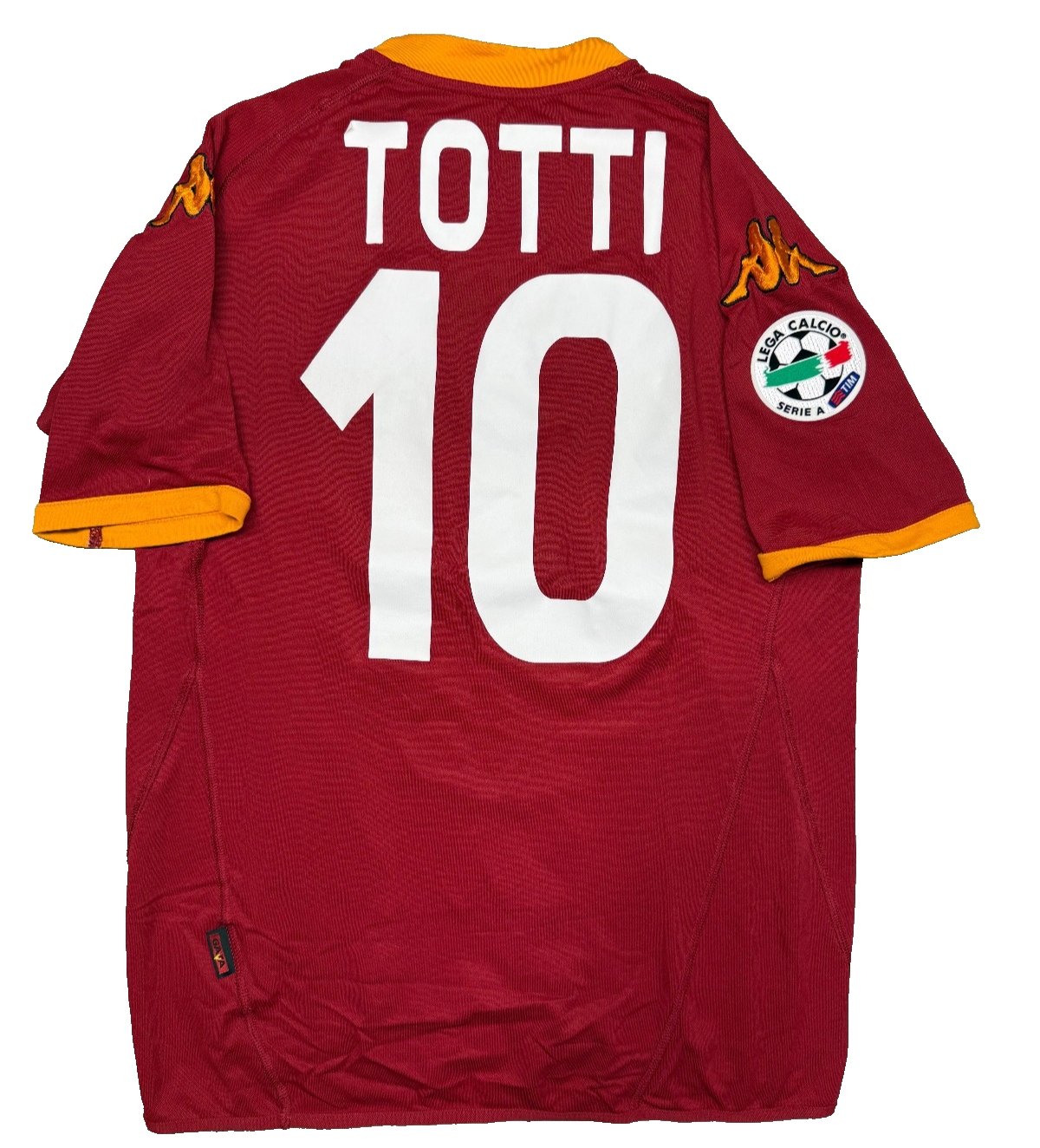 Maglia calcio Roma vintage Totti  Kappa 2007 2008 Wind Serie A M home Jersey