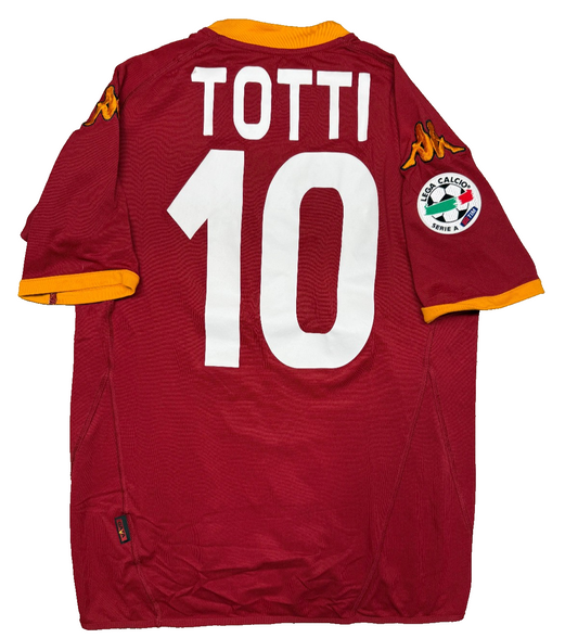 Maglia calcio Roma vintage Totti  Kappa 2007 2008 Wind Serie A M home Jersey