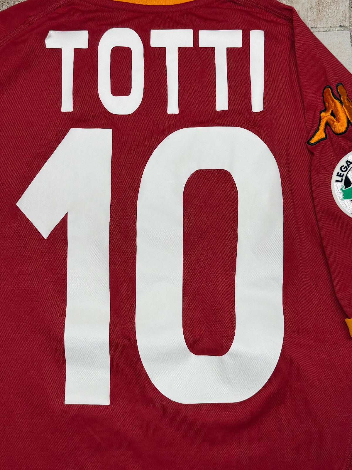 Maglia calcio Roma vintage Totti  Kappa 2007 2008 Wind Serie A M home Jersey