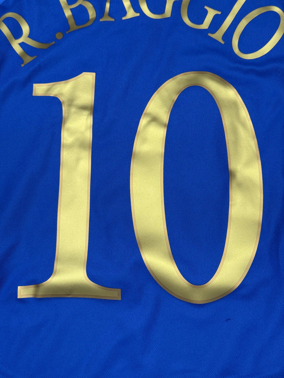 maglia calcio vintage Roberto Baggio Last Game Italy italia Puma 2004 L