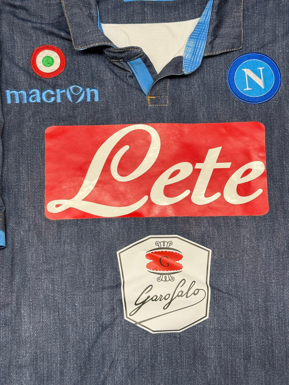 maglia calcio vintage Napoli away Jeans 2014 2015 Hamsik home XL