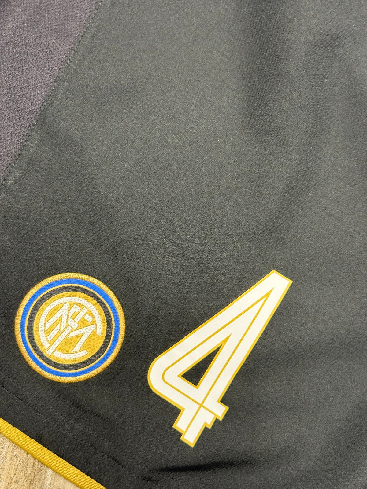 FC Inter Milan vintage calcio shorts pantaloncini Nike 2008 2009 ZANETTI #4