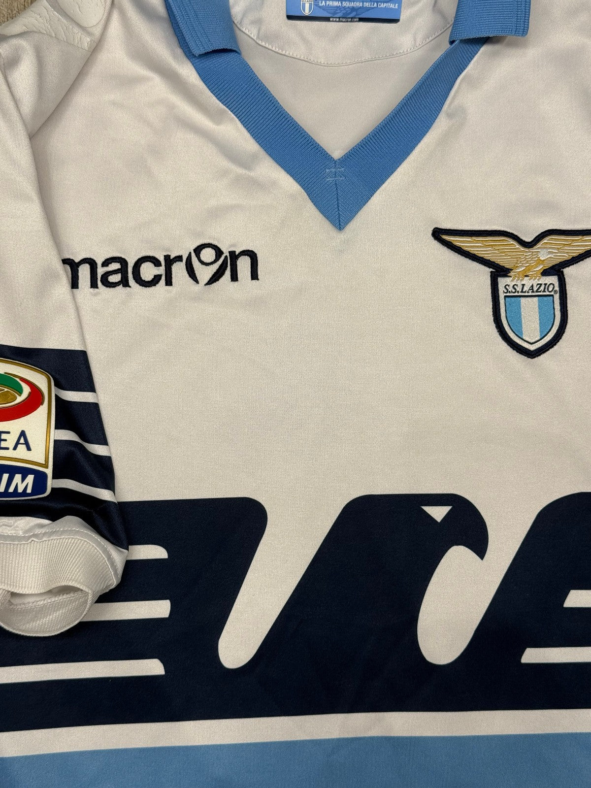 maglia calcio vintage lazio macron calcio KLOSE shirt maillot bandiera 2014 2015