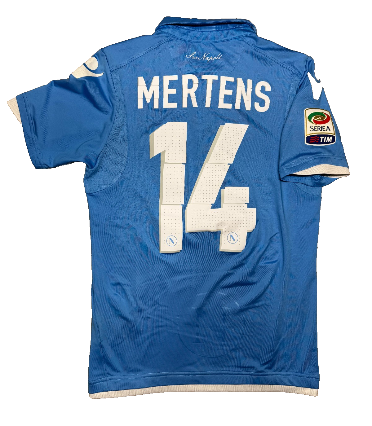 maglia calcio vintage Napoli SERIE A 2014 2015 MERTENS #14 home S