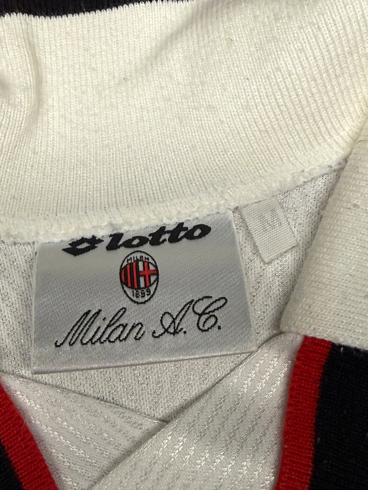 maglia calcio vintage AC Milan Maldini 1997 1998 scudetto Opel M player