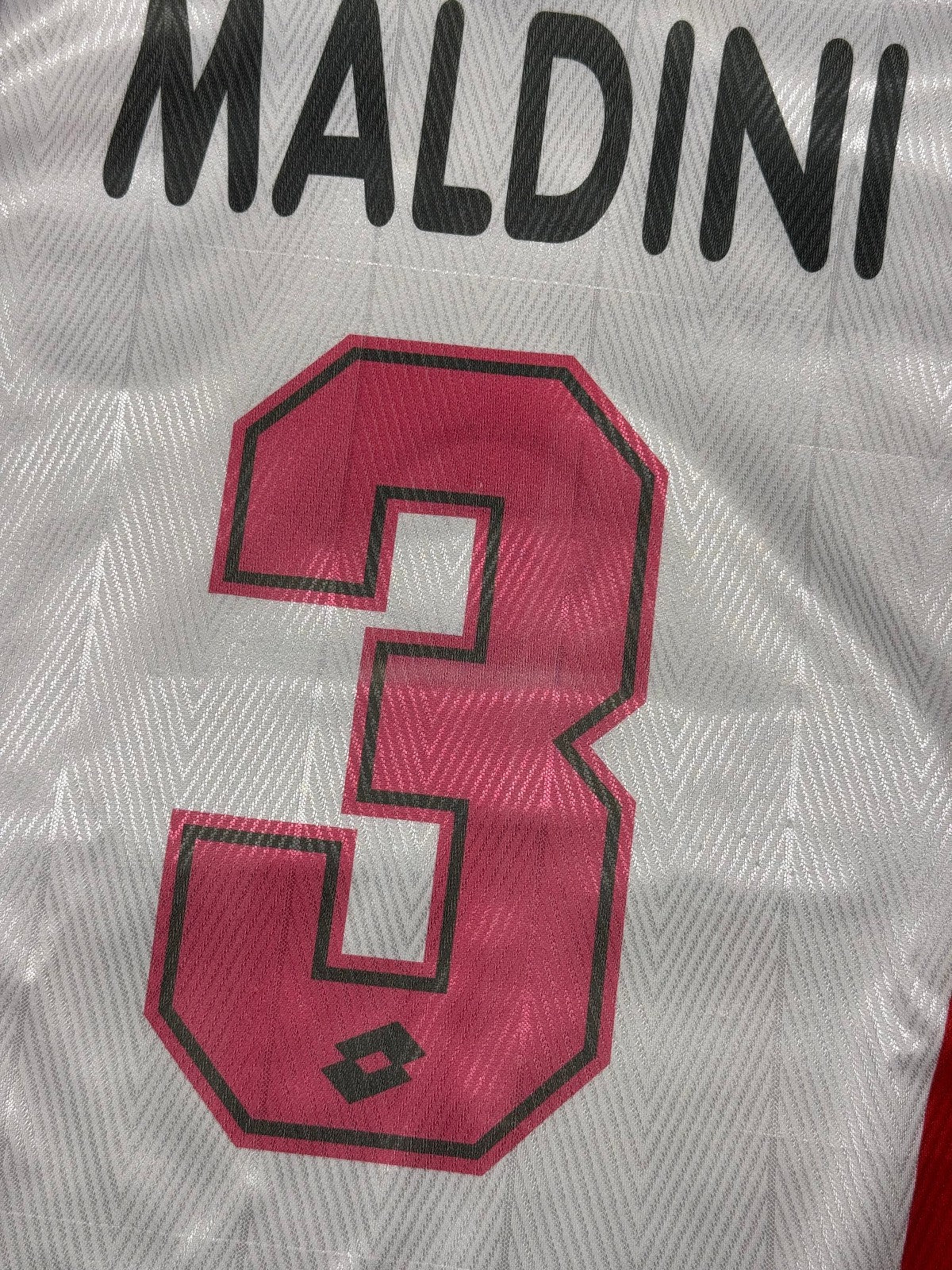 maglia calcio vintage AC Milan Maldini 1997 1998 scudetto Opel M player