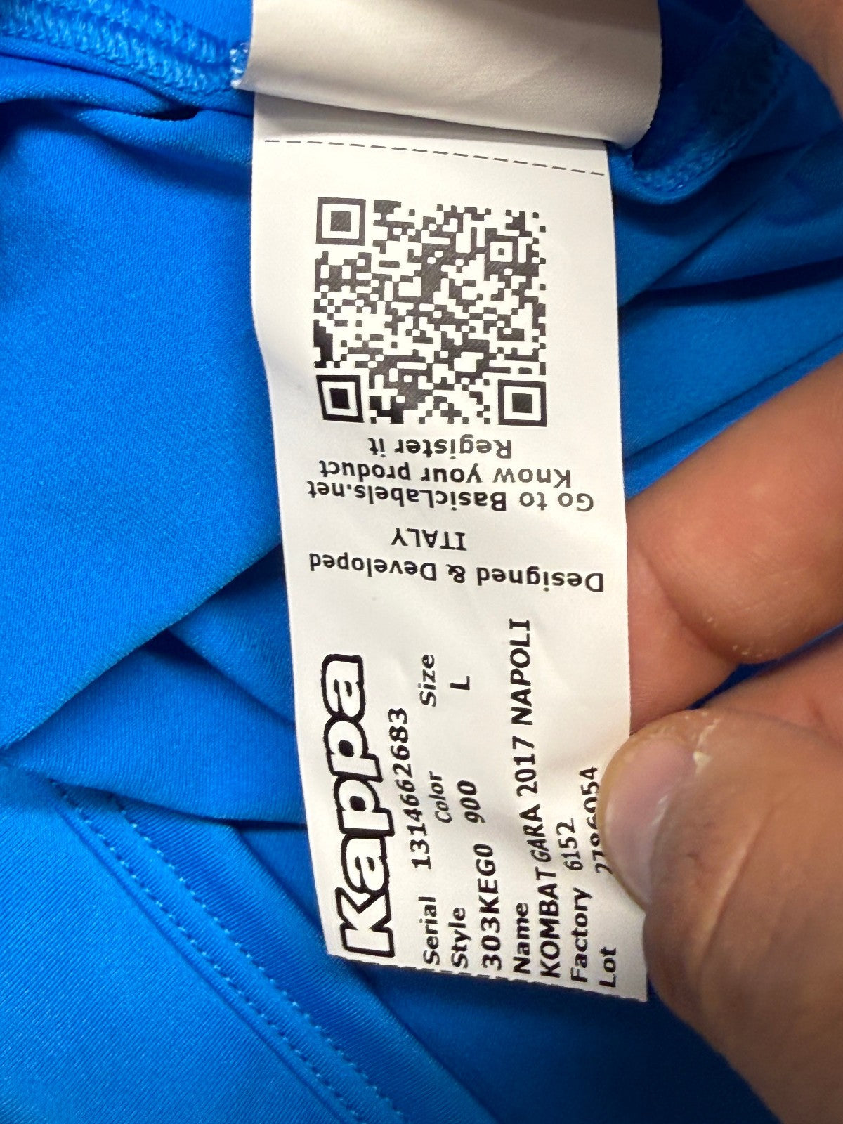 Maglia Calcio Napoli Jersey 2016-17 CALLEJON Lete Serie A KAPPA L Kimbo