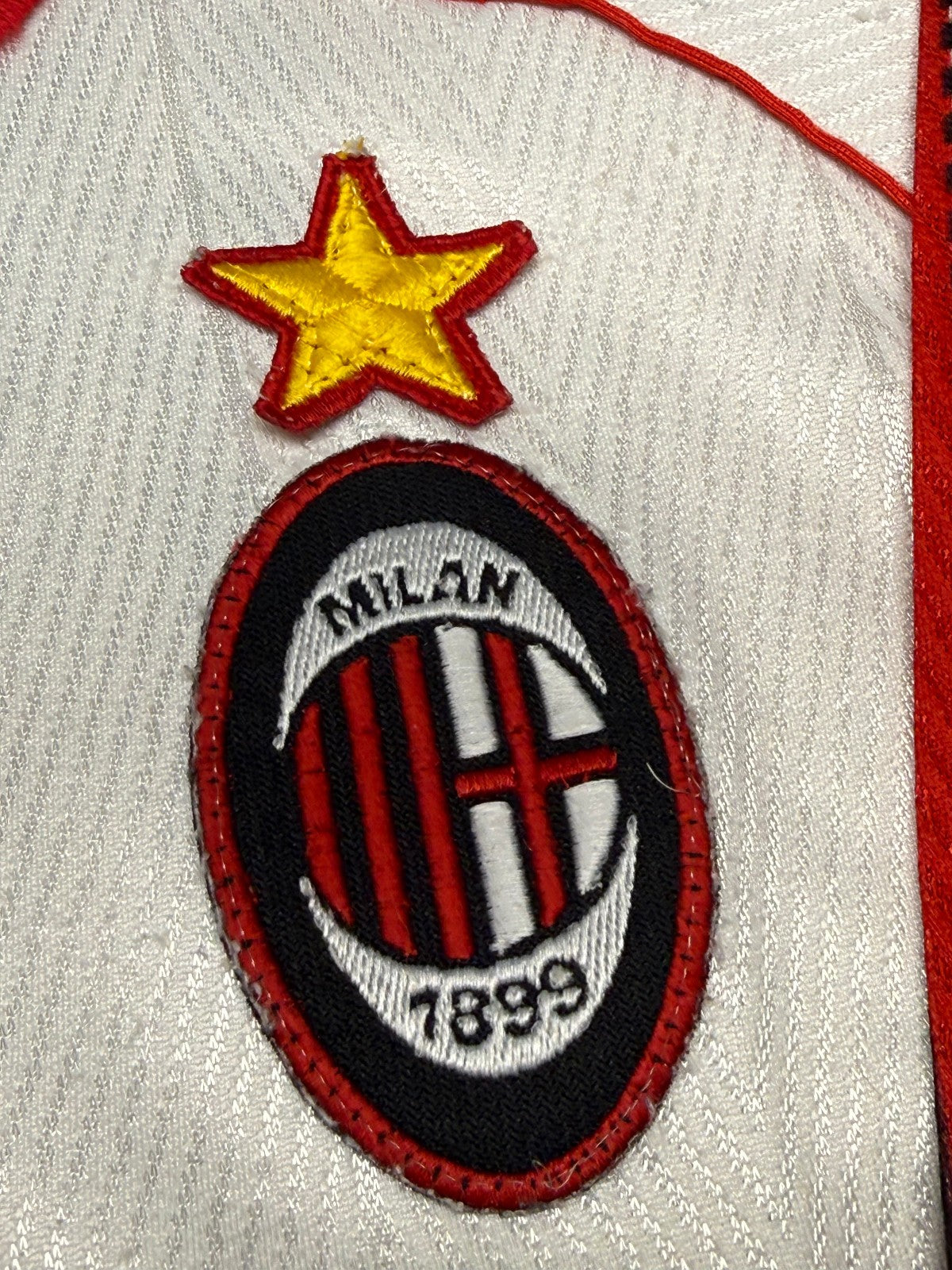 maglia calcio vintage AC Milan Maldini 1997 1998 scudetto Opel M player