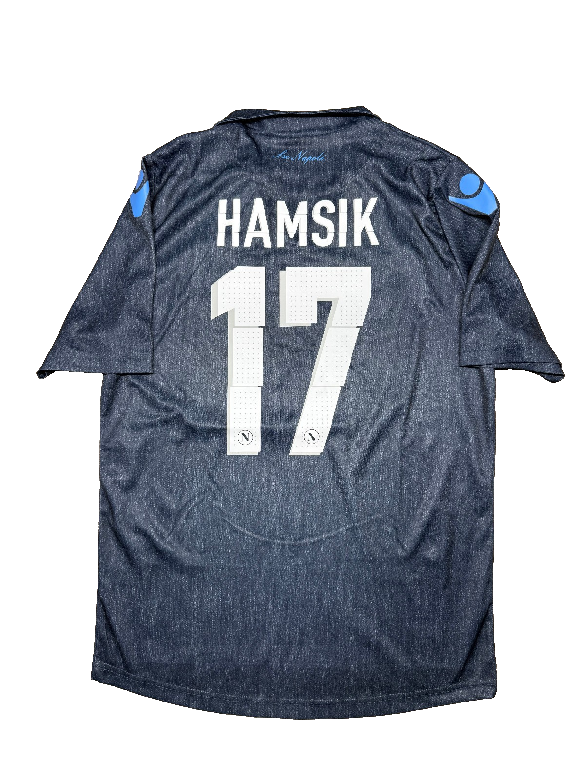 maglia calcio vintage Napoli away Jeans 2014 2015 Hamsik M FAN VERSION