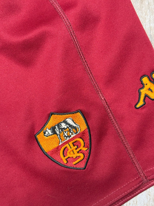 shorts pantaloncini calcio AS ROMA Totti Kappa 2000 2001 SCUDETTO XL worn