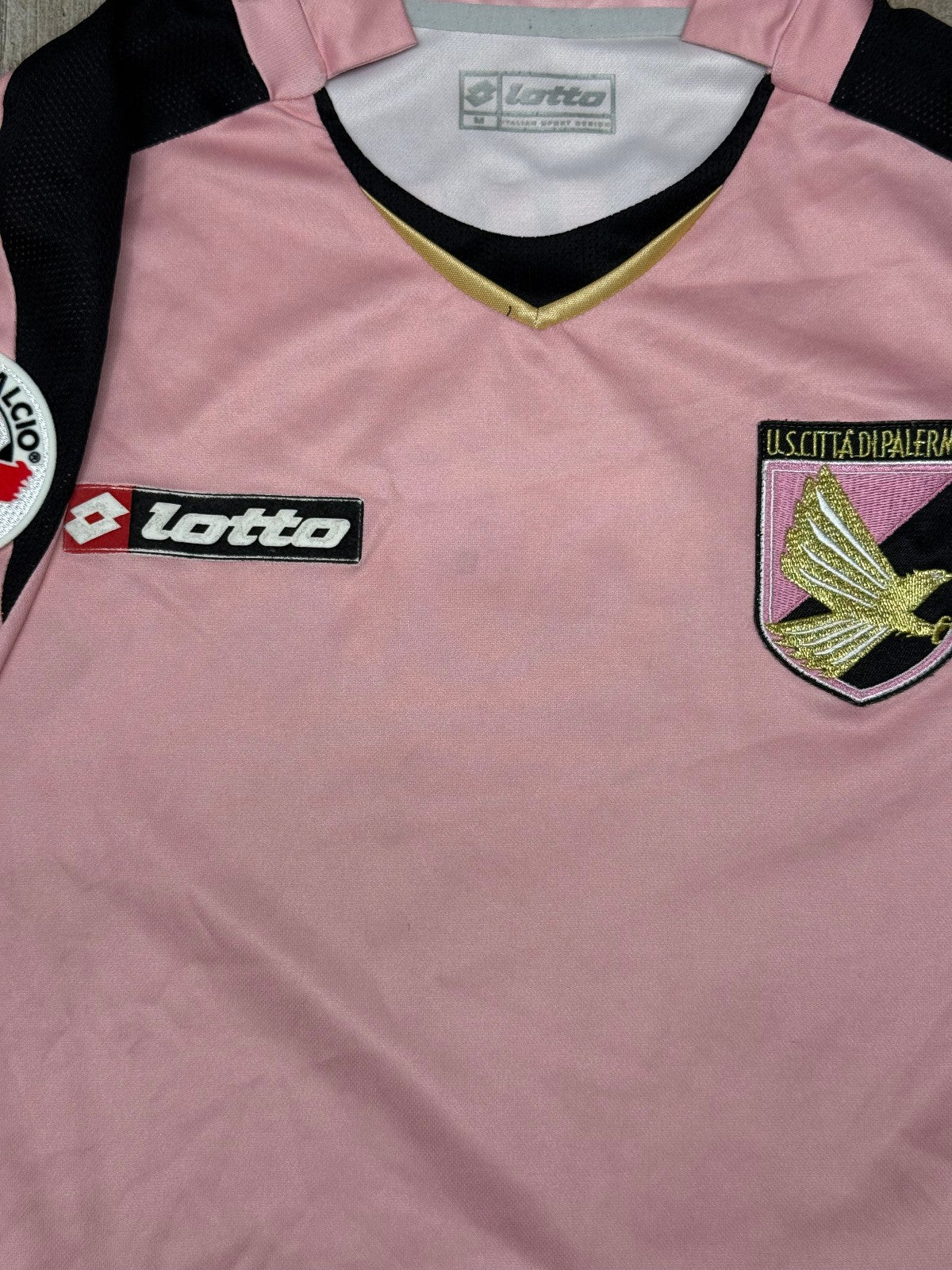 maglia calcio vintage Palermo CAVANI 2007 2008 Lotto M home