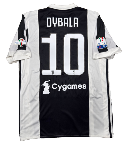 maglia calcio Adidas Juventus DYBALA Finale Tim Cup Roma 2018 vs Milan M Jeep