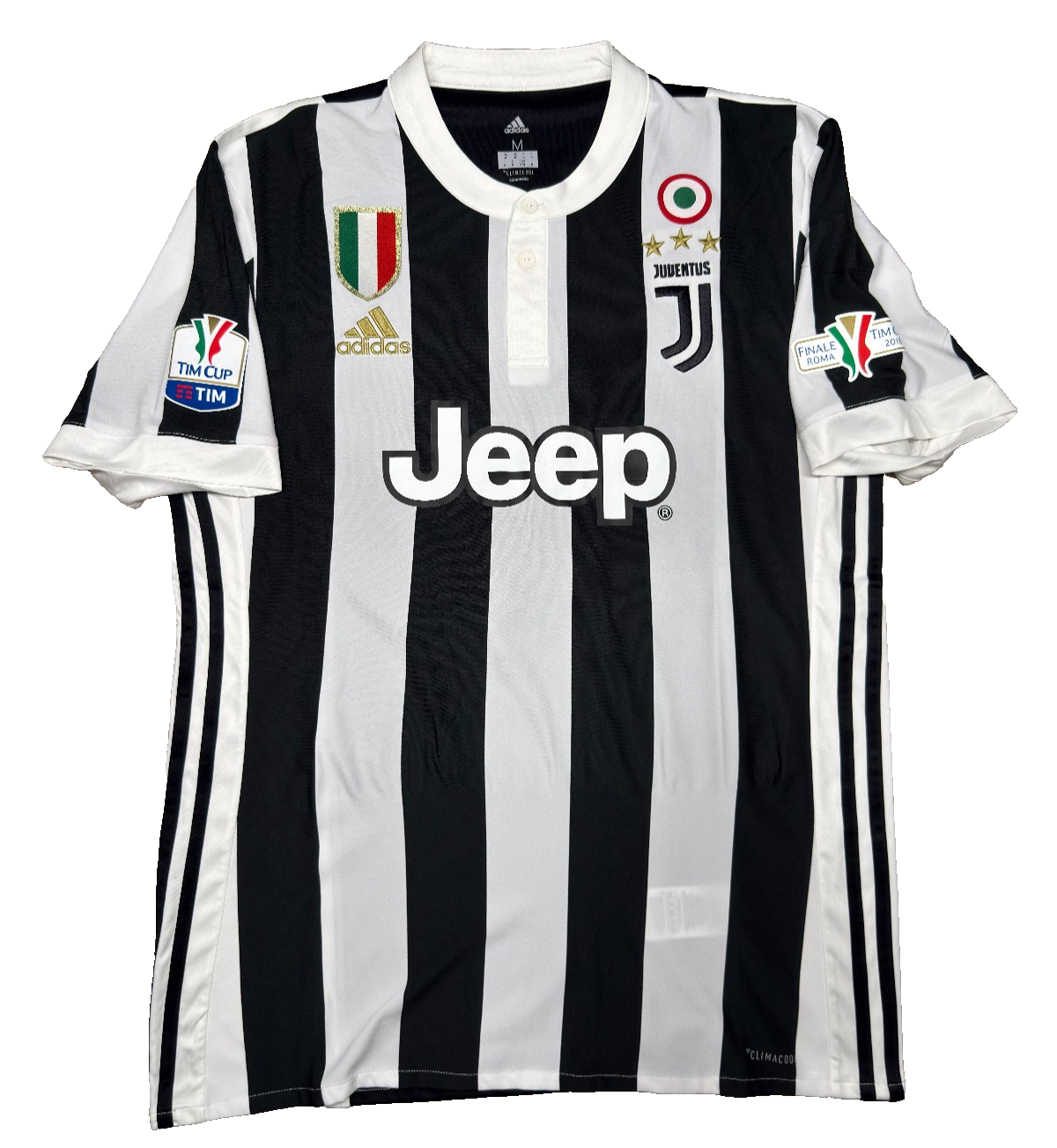 maglia calcio Adidas Juventus DYBALA Finale Tim Cup Roma 2018 vs Milan M Jeep