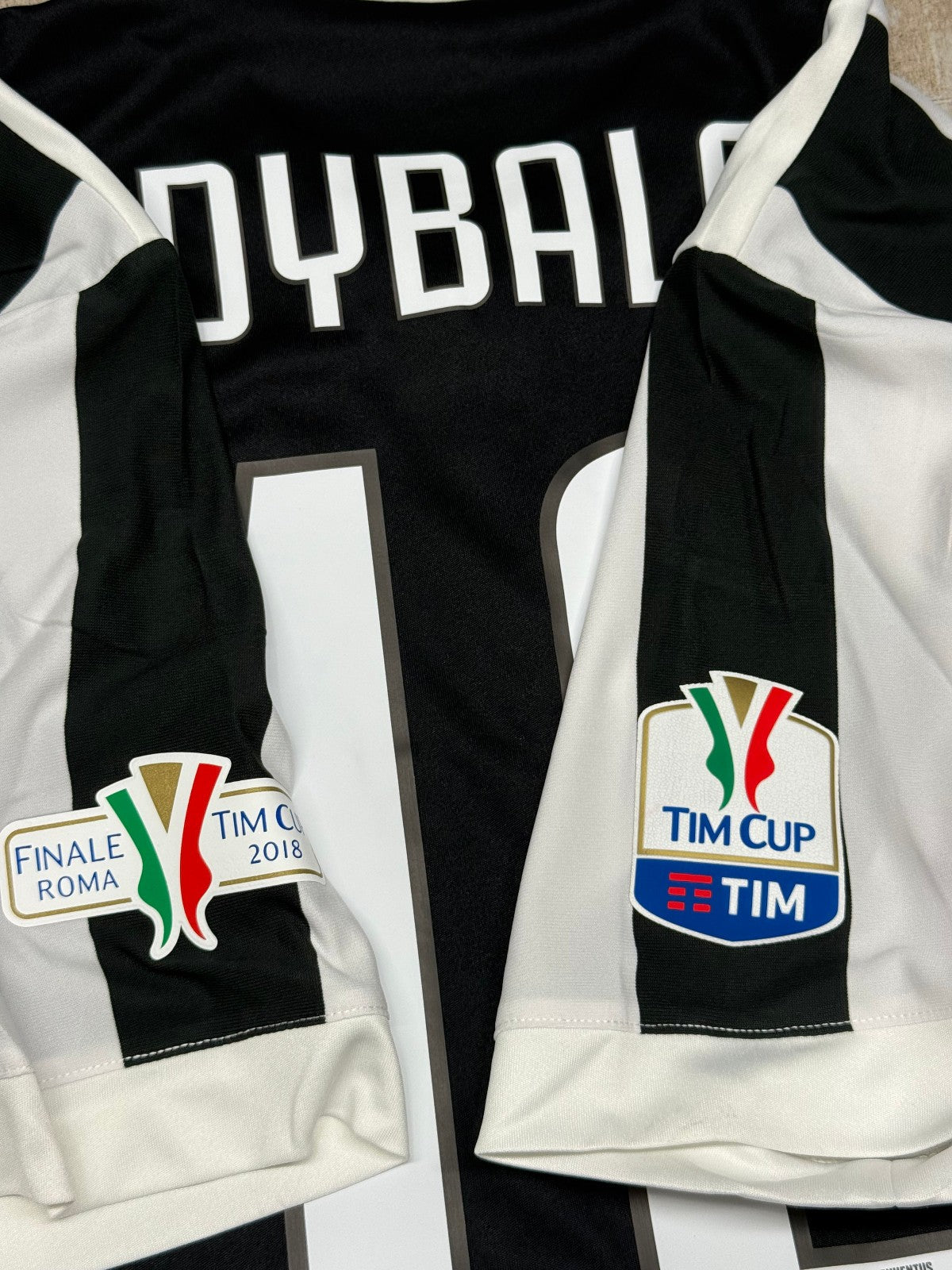 maglia calcio Adidas Juventus DYBALA Finale Tim Cup Roma 2018 vs Milan M Jeep