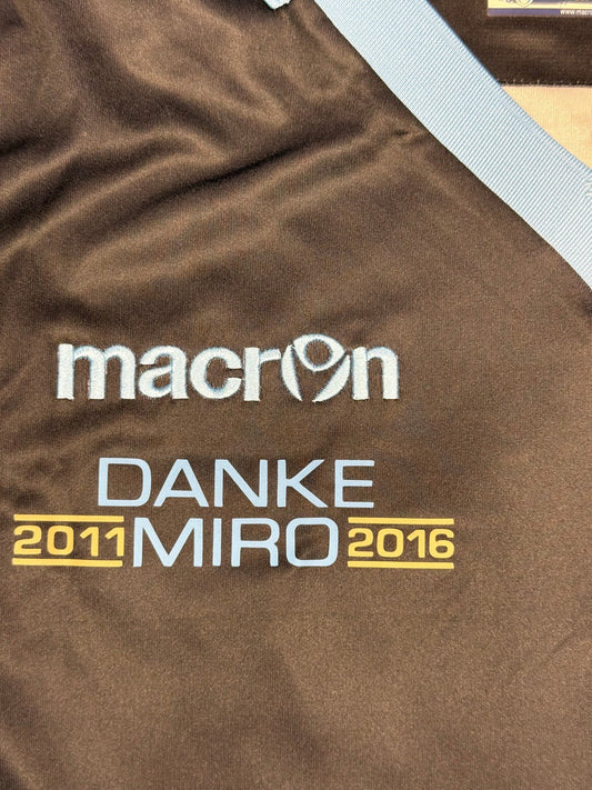 maglia calcio vintage lazio macron calcio KLOSE #DANKEMIRO bandiera 2015 2016
