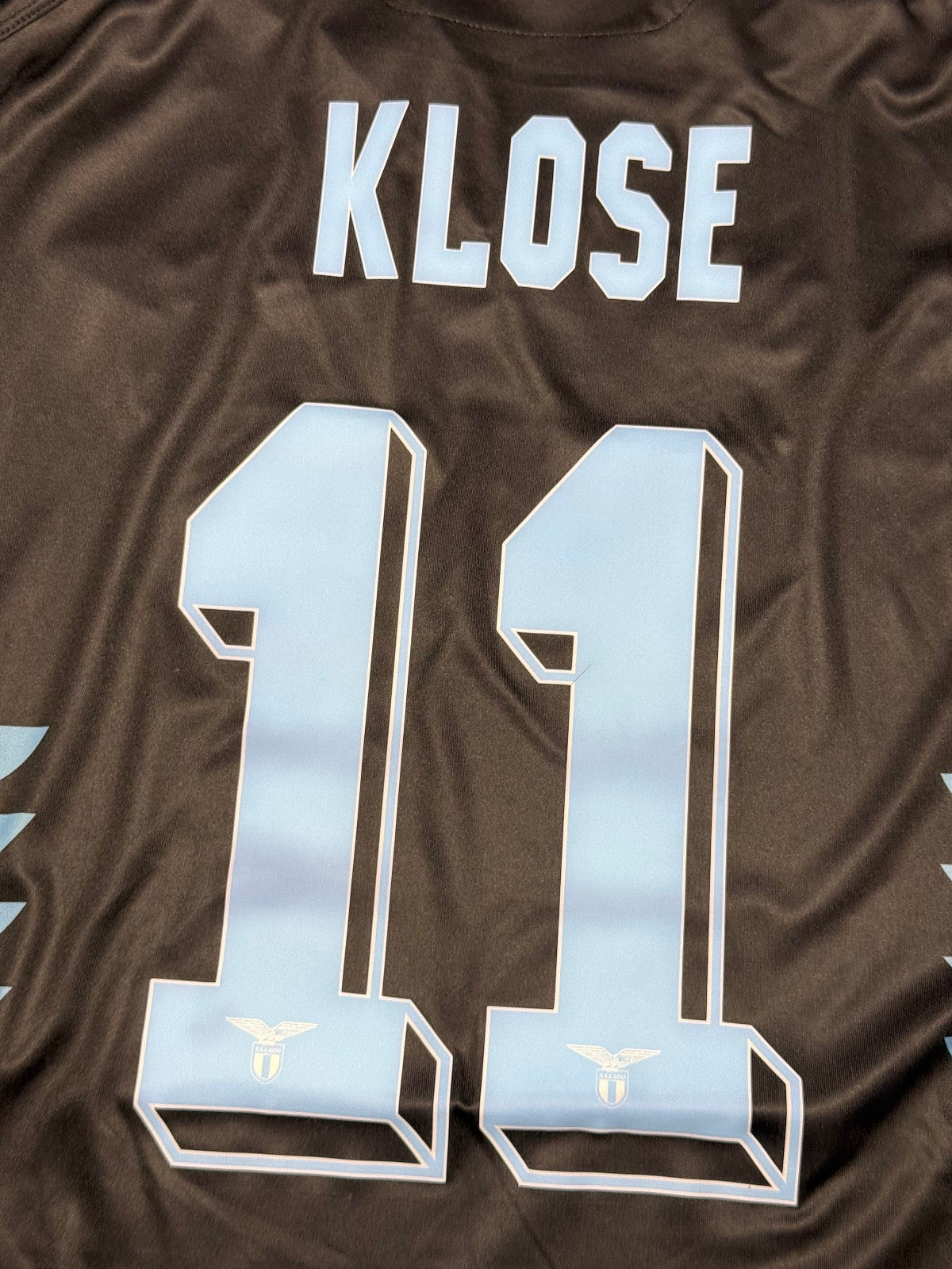 maglia calcio vintage lazio macron calcio KLOSE #DANKEMIRO bandiera 2015 2016