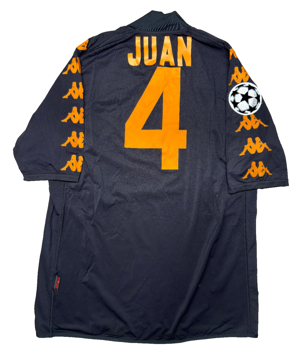 maglia calcio vintage AS Roma JUAN 2008 2009 UCL v ARSENAL kappa Wind XL