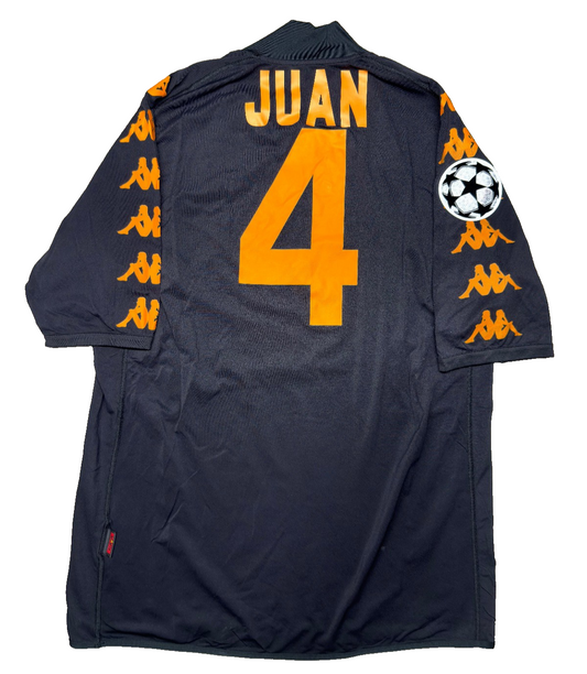 maglia calcio vintage AS Roma JUAN 2008 2009 UCL v ARSENAL kappa Wind XL