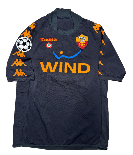 maglia calcio vintage AS Roma JUAN 2008 2009 UCL v ARSENAL kappa Wind XL